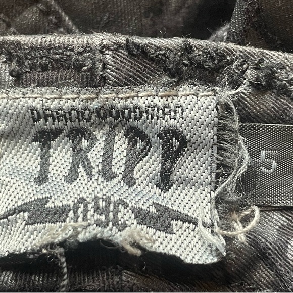TRIPP NYC jeans T-back goth punk sz 5 waist 30 skull rivet detail - Picture 11 of 11